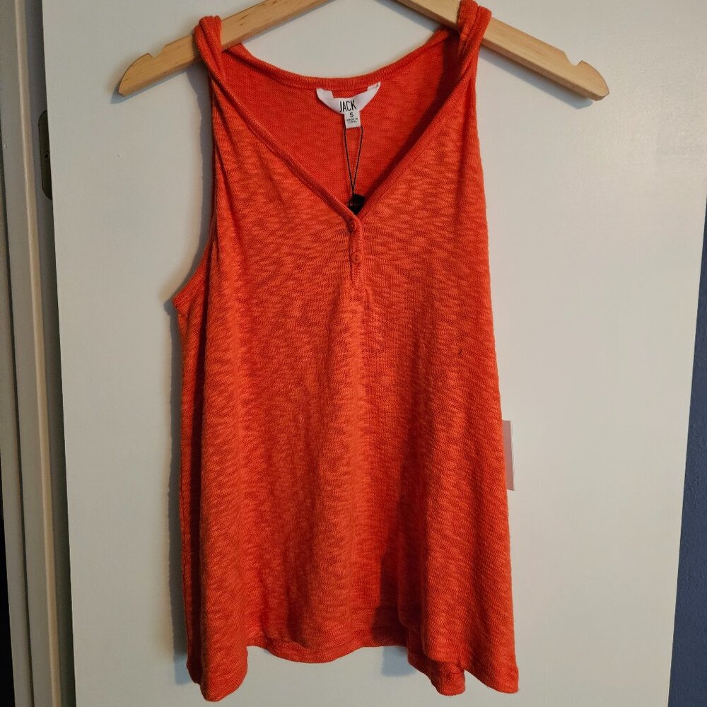Jack by BB Dakota Orange Knit Tank Top